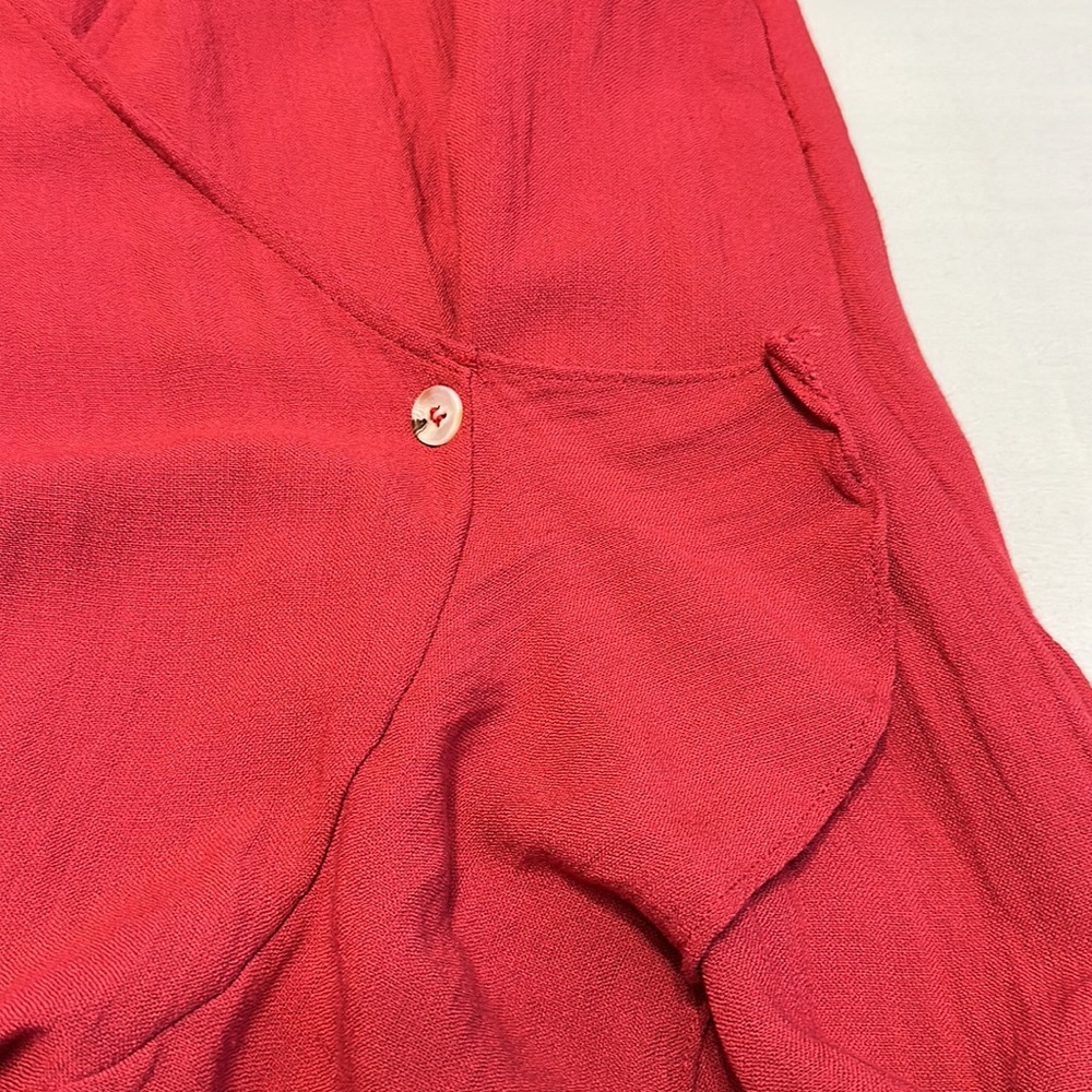 Lulus Buttoned Wrap Dress - Picture 5 of 5